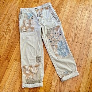 Anthropologie Pilcro The Roamer Cotton Patchwork Pants